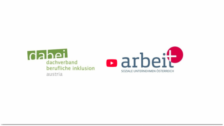 Logos der Verb&auml;nde dabei-austria und arbeit plus auf wei&szlig;em Hintergrund.